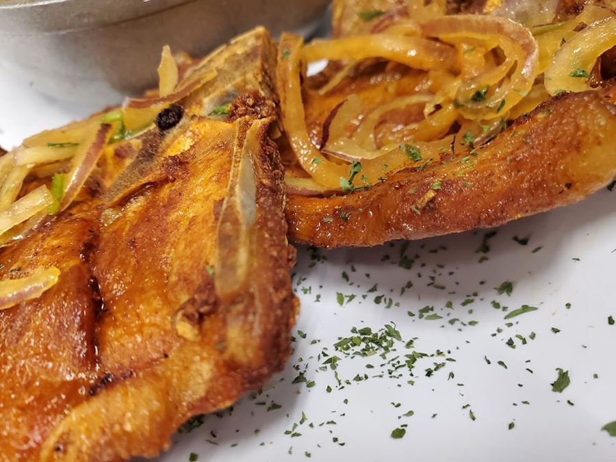 Chuleta Frita — Friday special at 787 Restaurant and Bar